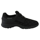 Plein Sport Black Polyester Sneaker